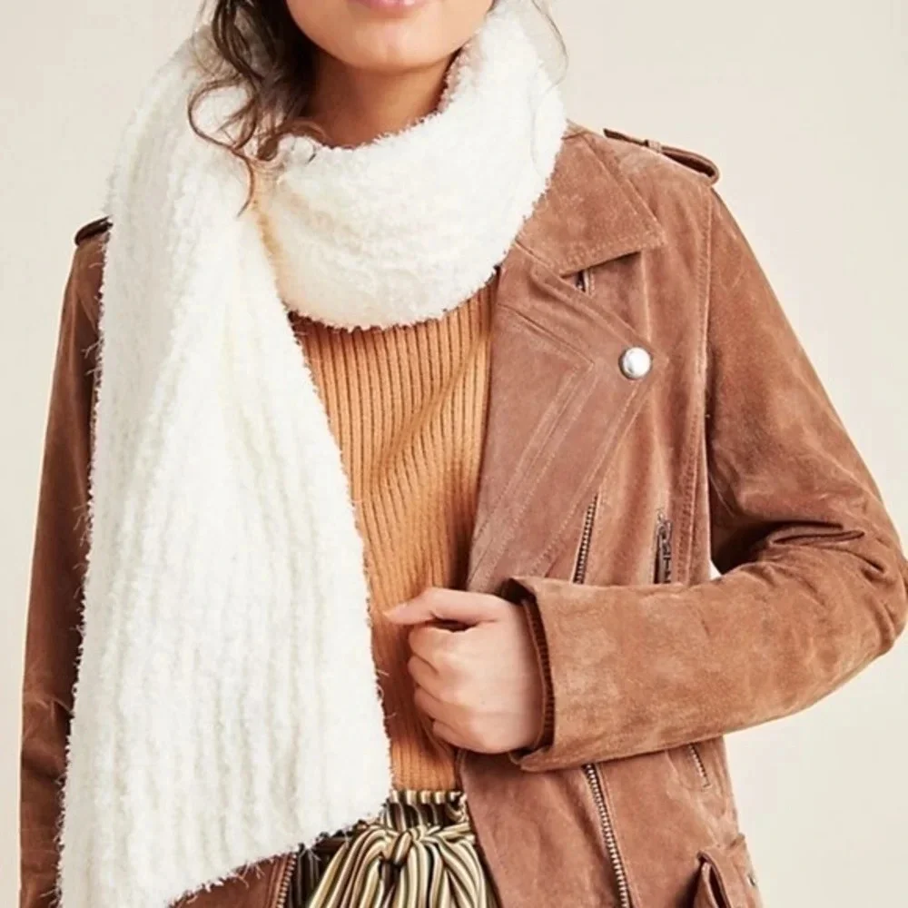 Anthropologie Ivory Beckett Scarf